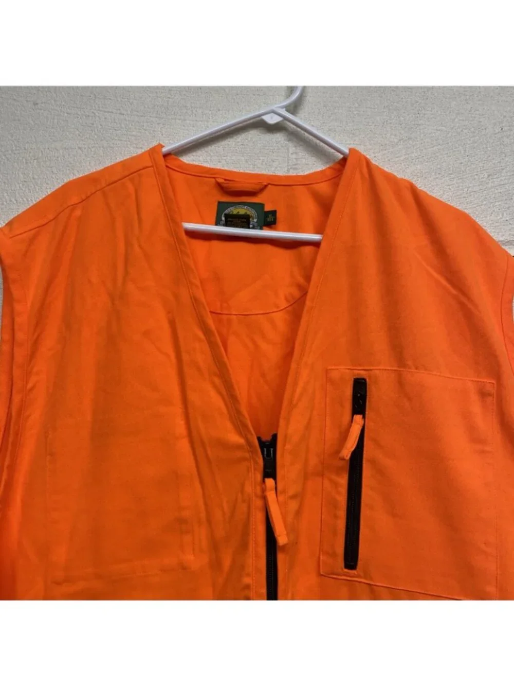 cabelas orange vest hunting full zip size xl